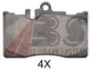 A.B.S. 37261 OE Brake Pad Set, disc brake